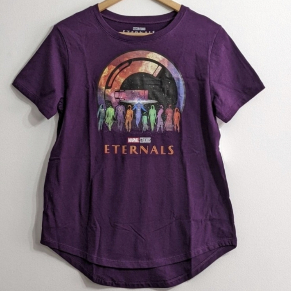 Marvel Studios Marvel Eternals Women's Purple Graphic T-Shirt, Size Large(11/13)